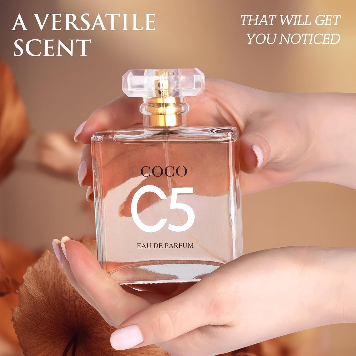 C5 for Women Eau De Parfum - Pure Femininity in a Bottle - Delicate Floral Scents of Jasmine and May Rose - A Fragrance That Will Get You Noticed - Cruelty-Free Perfume Precious Gift for Women